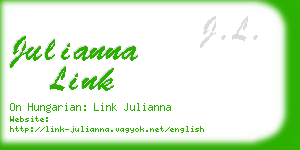 julianna link business card